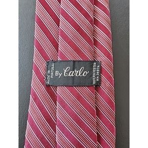 Men's Necktie Carlo Silk L56" W3.5" red
